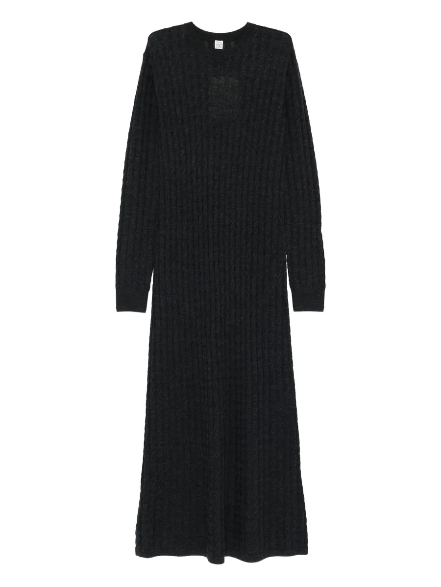 cable-knit maxi dress 1