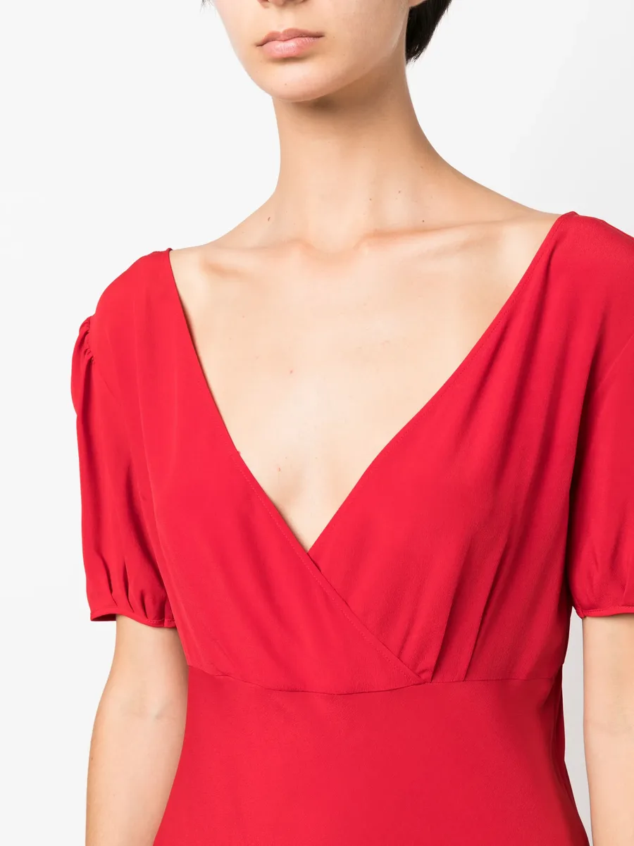 tie-fastening midi dress 10