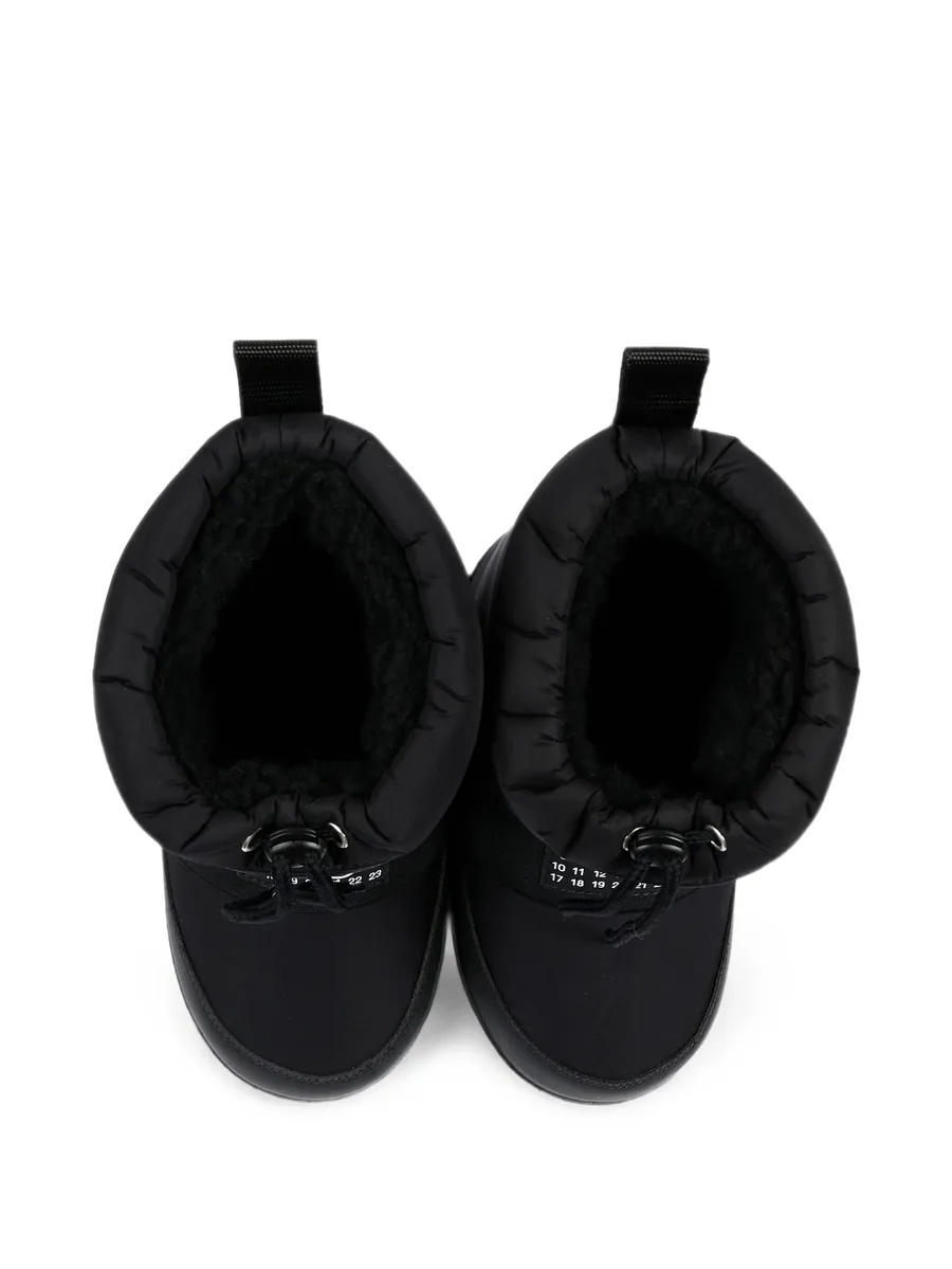 logo-patch drawstring snow boots 3