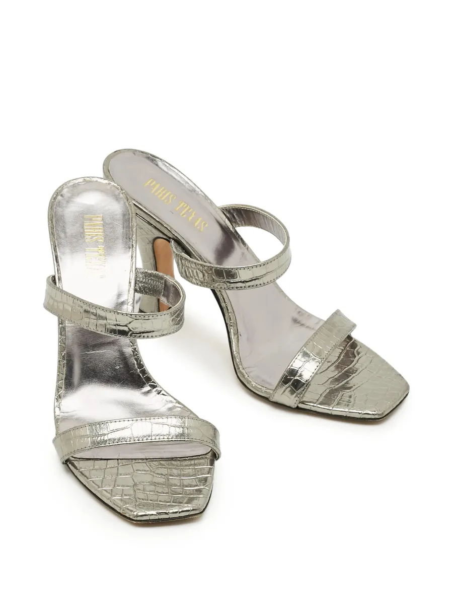 croc-embossed open-toe sandals 8