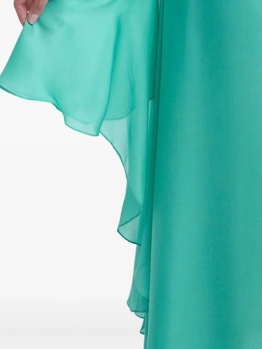 ruffled open-back maxi dress 10