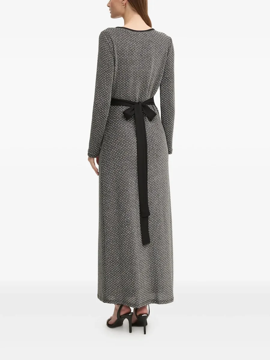 wrap-front maxi dress 3