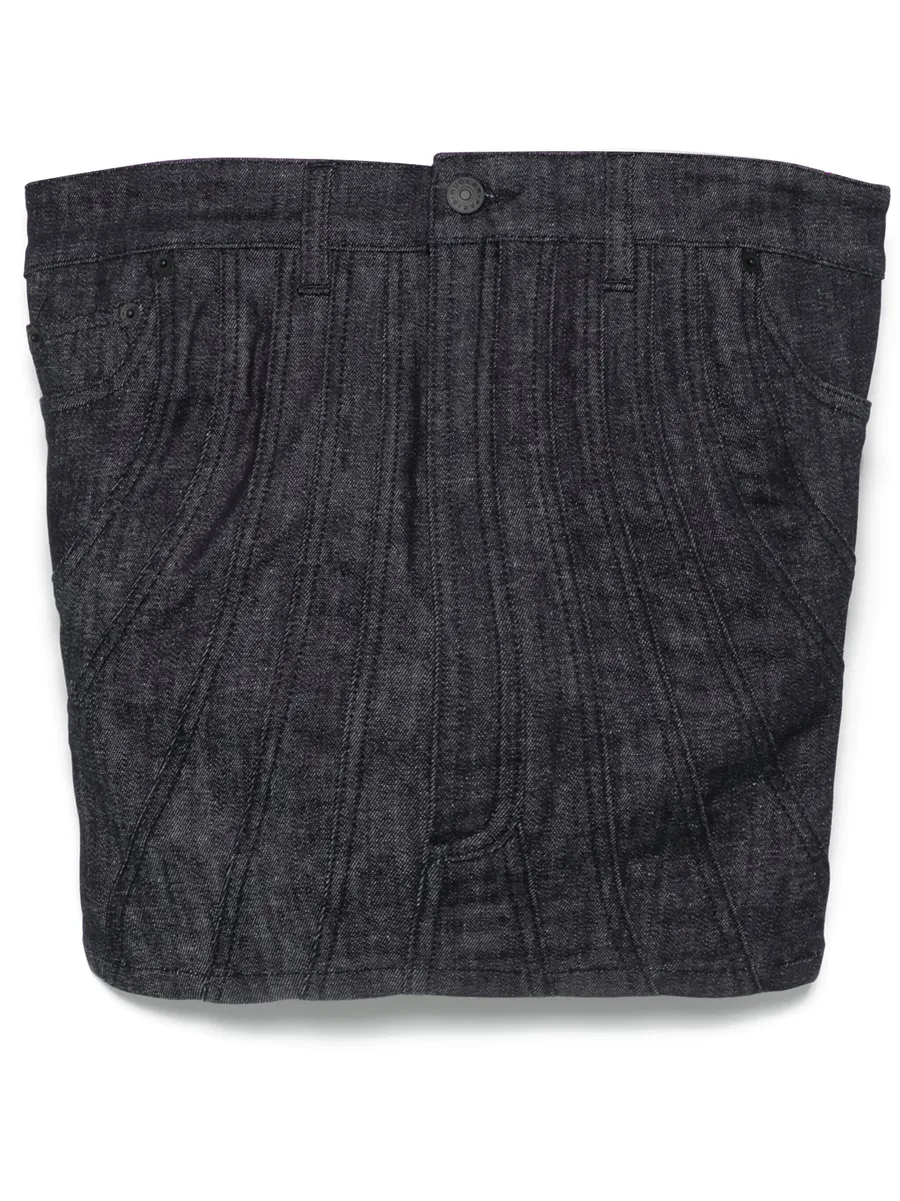 denim bustier top 1