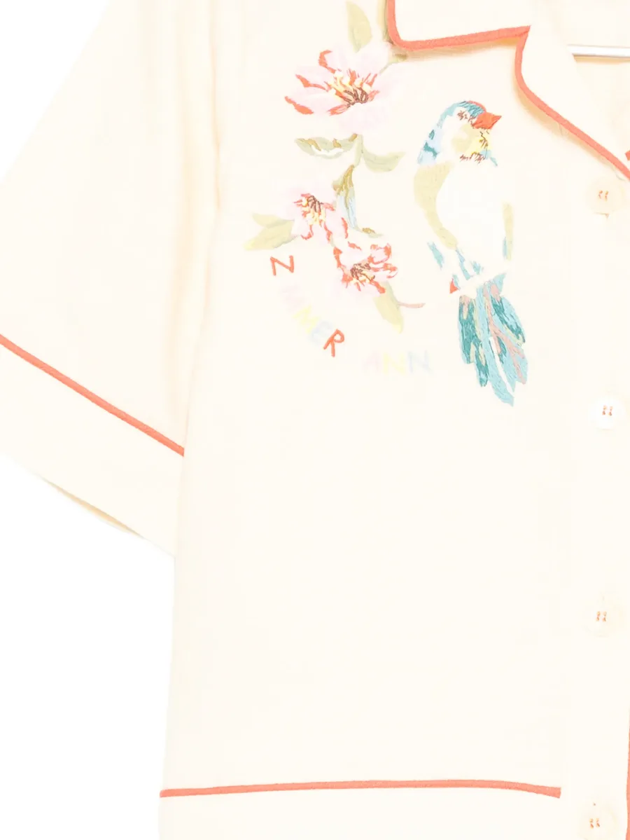 graphic-embroidered shirt 5