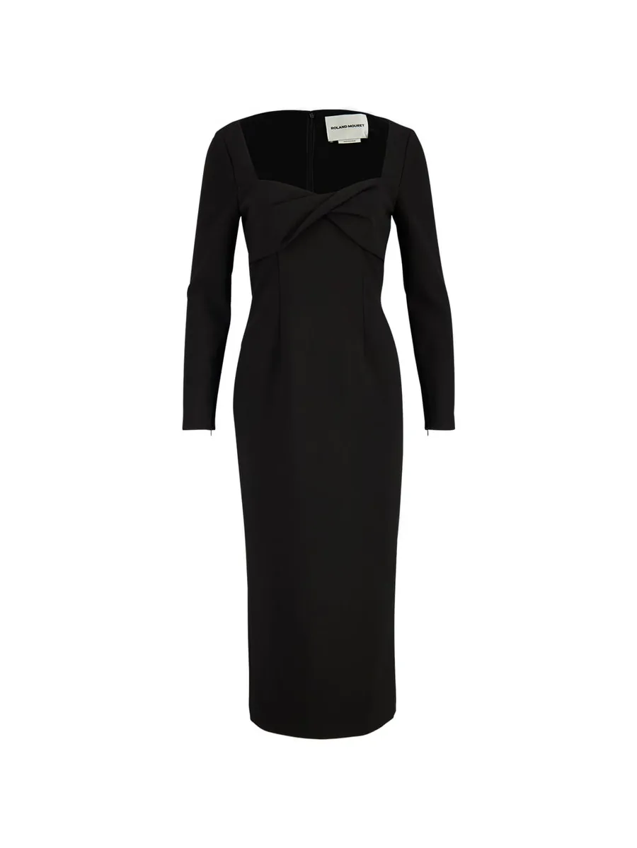 twist-detail long-sleeve dress 2