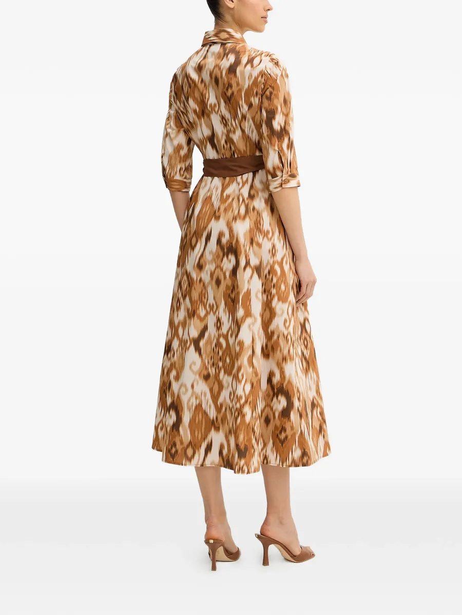 tie-waist pattern dress 5