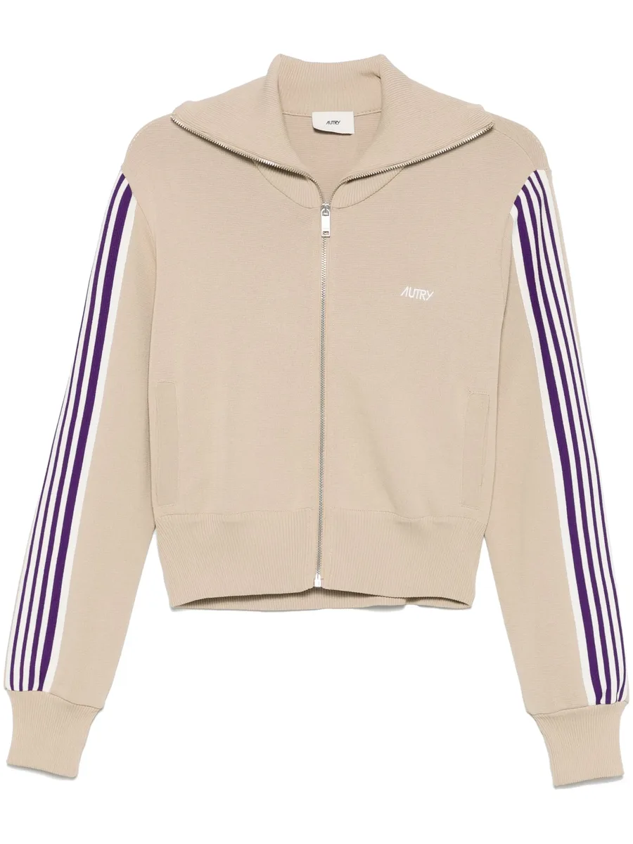 knitted zip-up sweatshirt 1