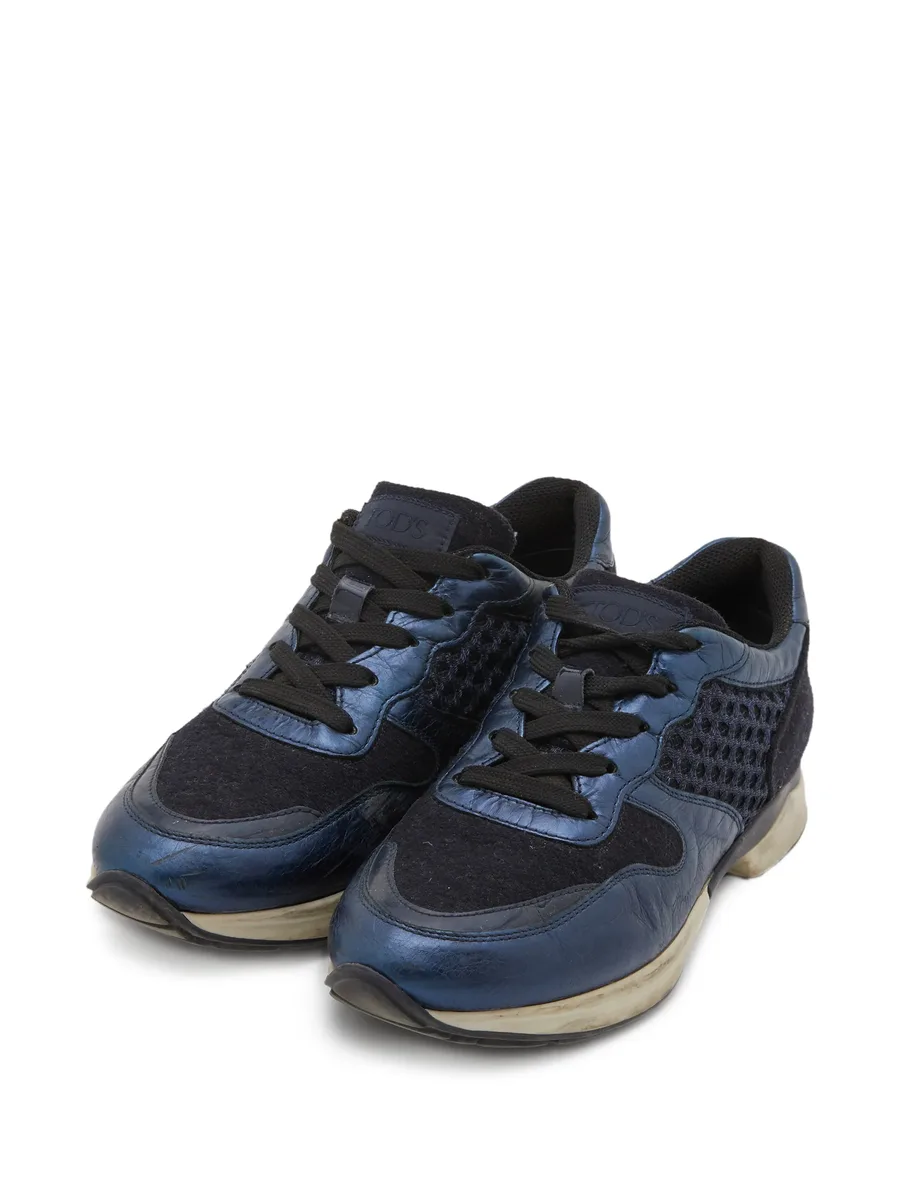 leather-panelled low-top sneakers 3