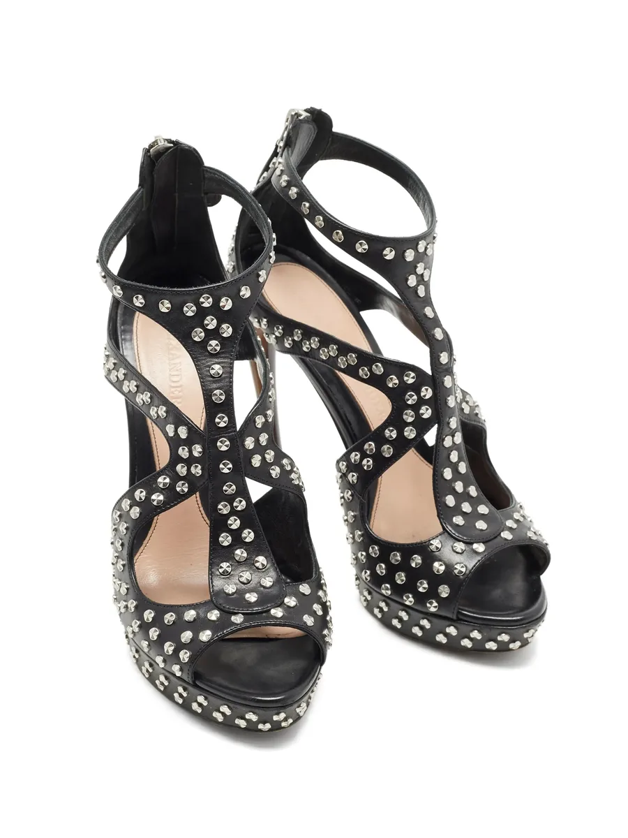 studded cage sandals 10