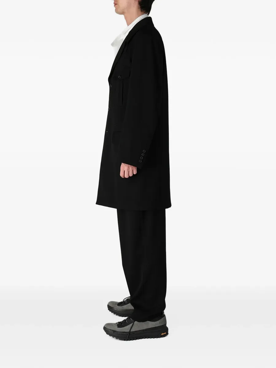 multi-pocket single-breasted long jacket 3