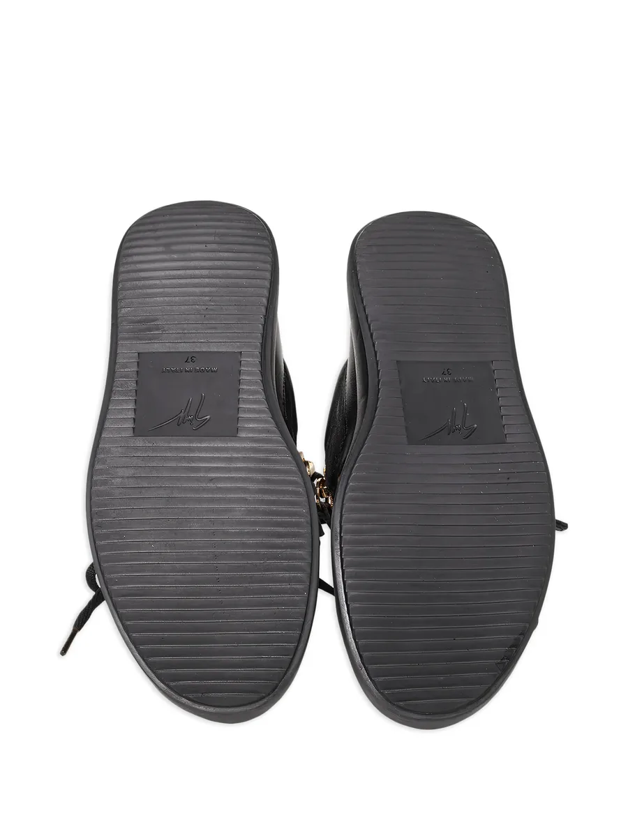zip-accent sneakers 4
