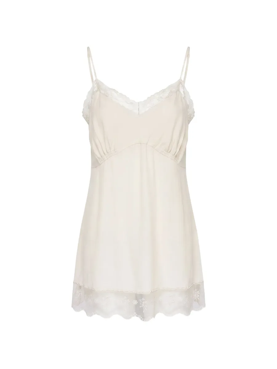 lace-trim top 1