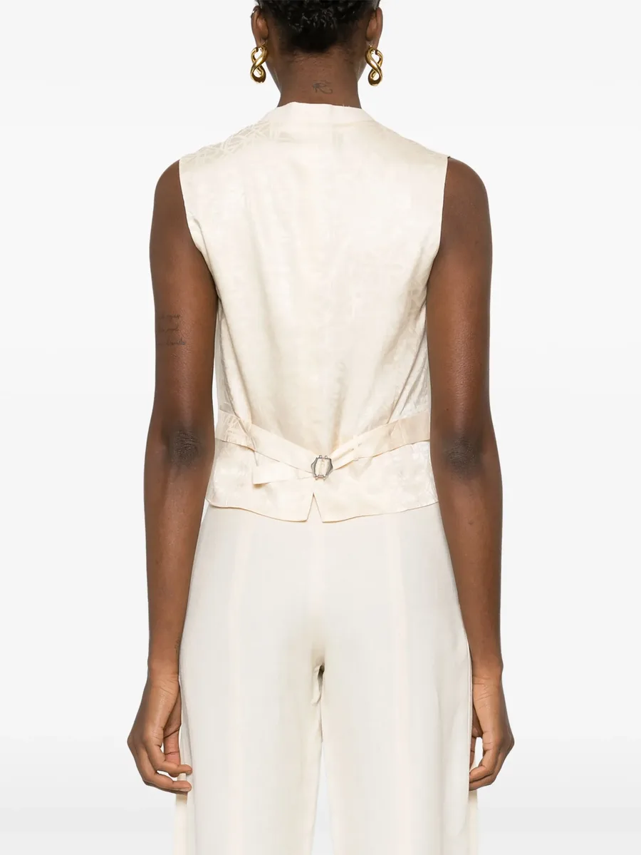 logo-jacquard vest 7