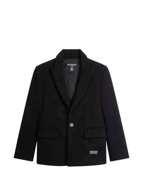 single-breasted jersey jacket