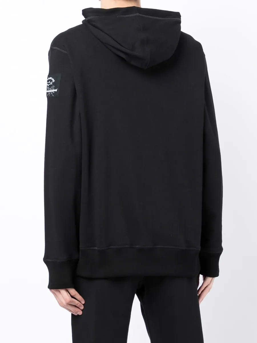 logo-print cotton hoodie 7