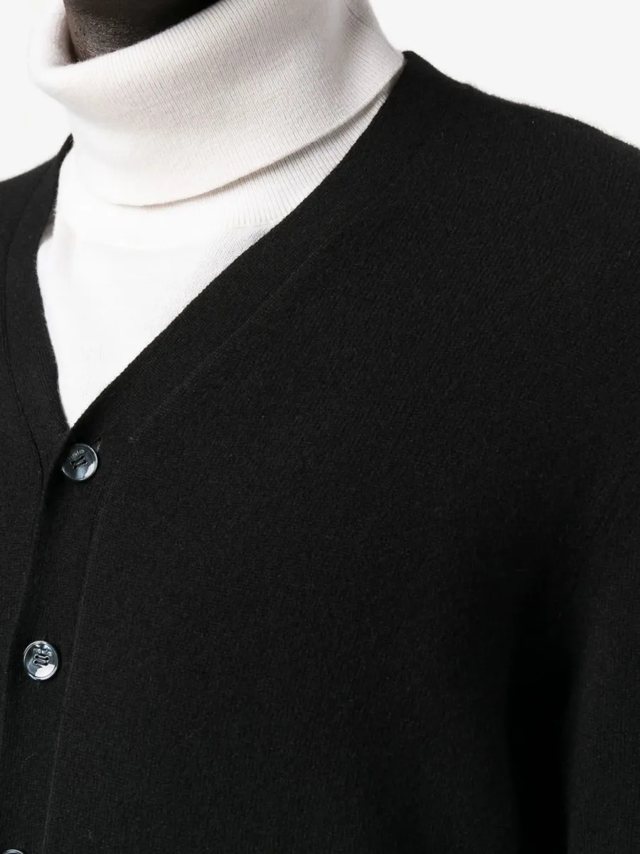 V-neck button-down knit cardigan 10