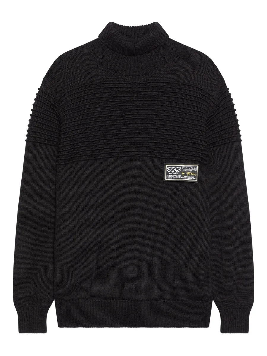 ribbed roll-neck sweater 1