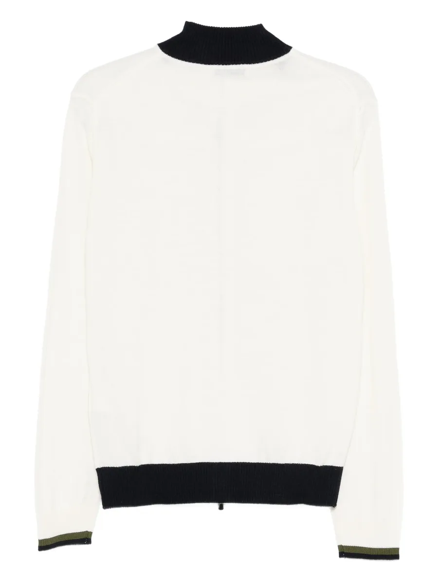 zip detail cardigan 3