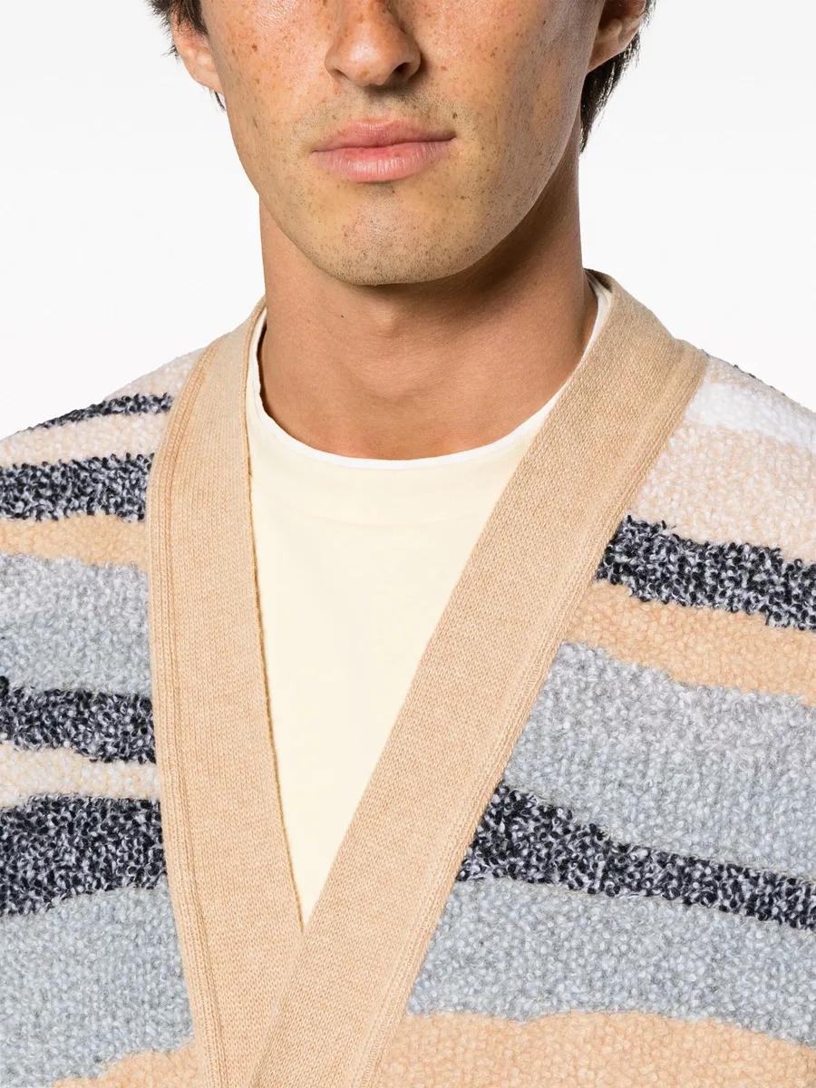 zigzag-jacquard wool cardigan 9