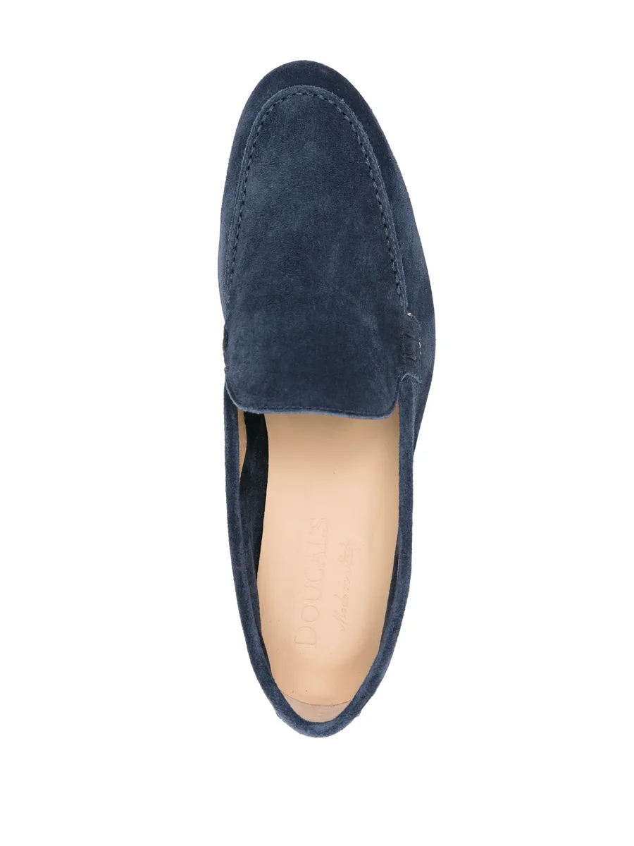 almond-toe suede loafers 7