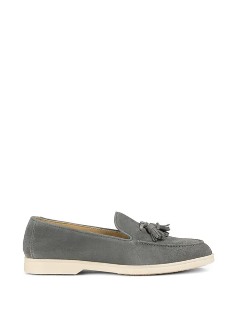 tassel-detail suede loafers