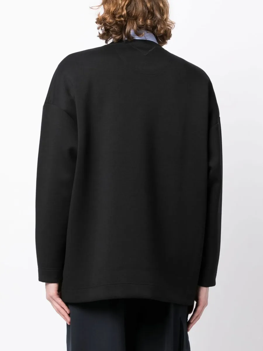 patch-detail crew-neck sweatshirt 7