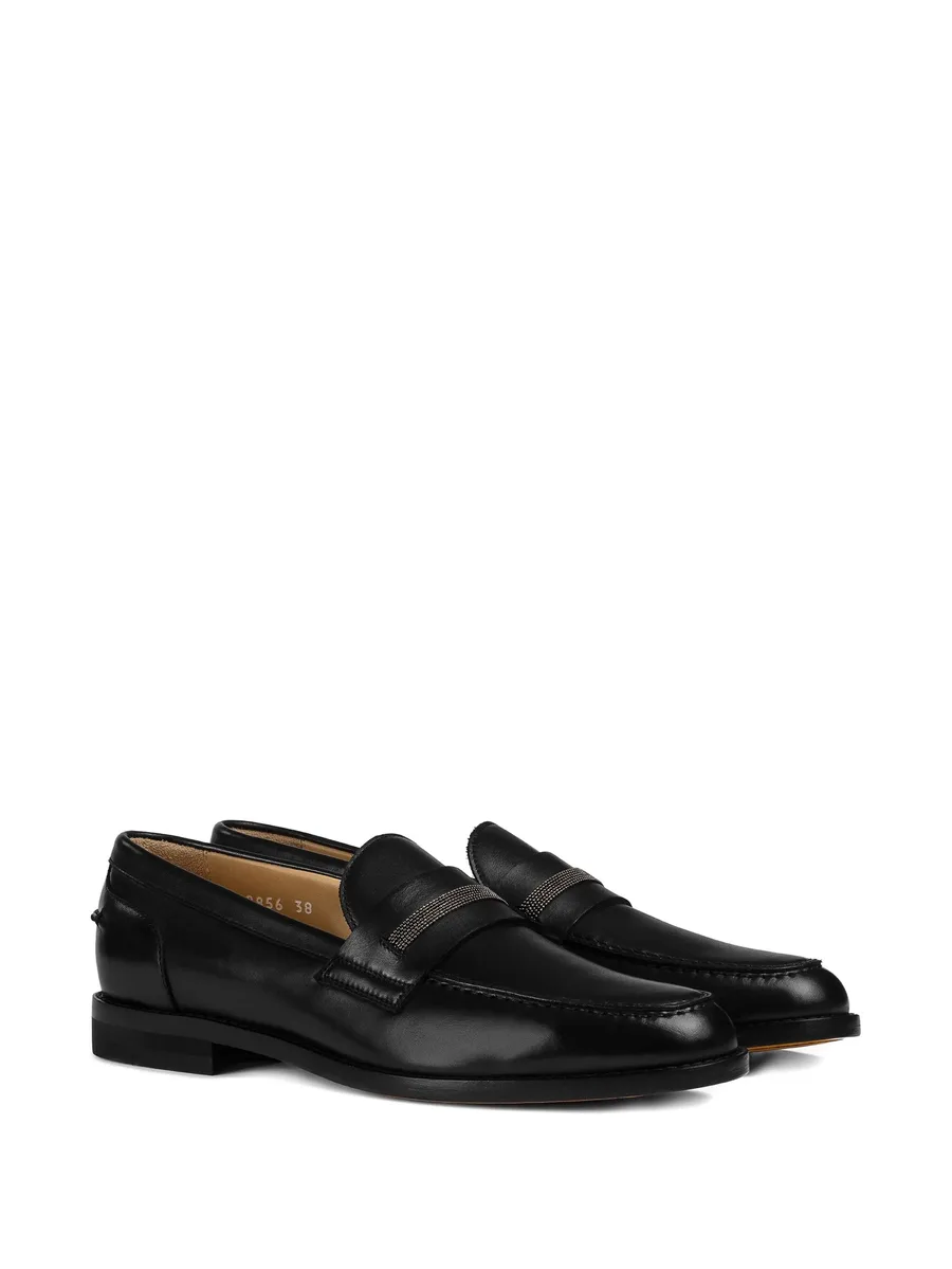 stud-embellishment leather loafers 4
