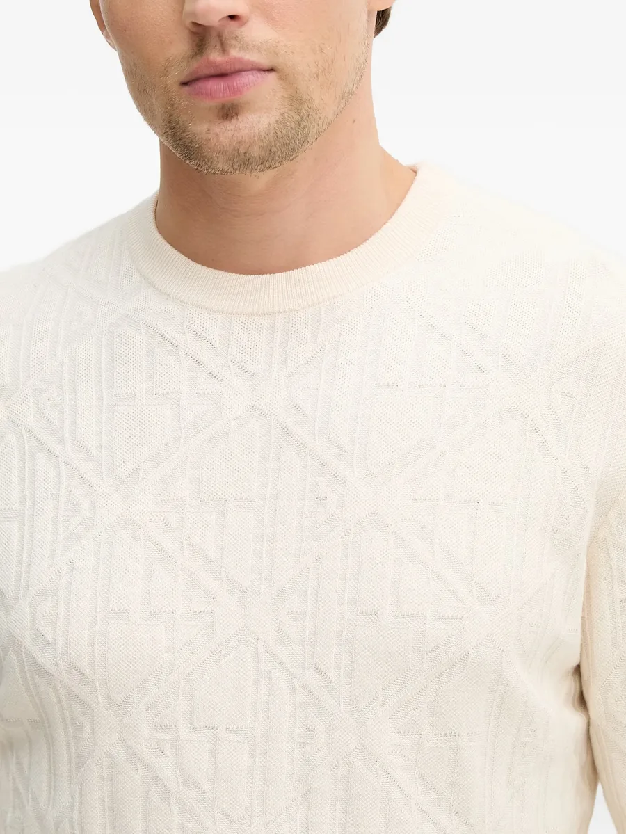 geometric-knit sweater 8