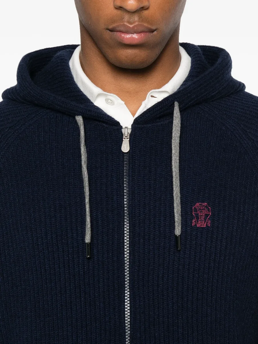 zip-up hooded cardigan 10
