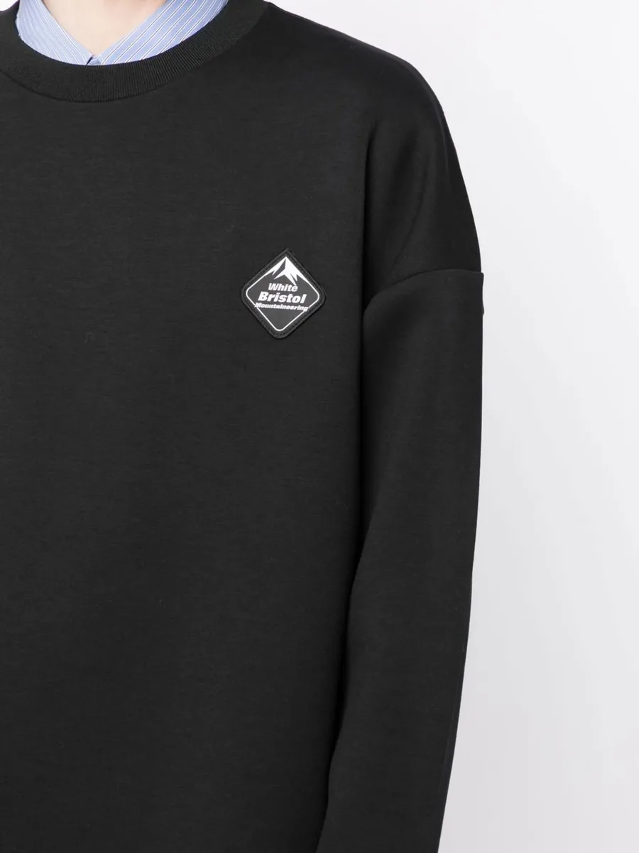 patch-detail crew-neck sweatshirt 10