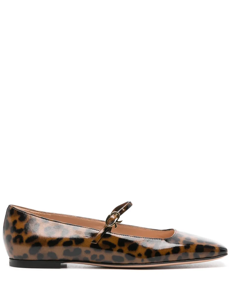 Carla leopard-print ballerinas 2