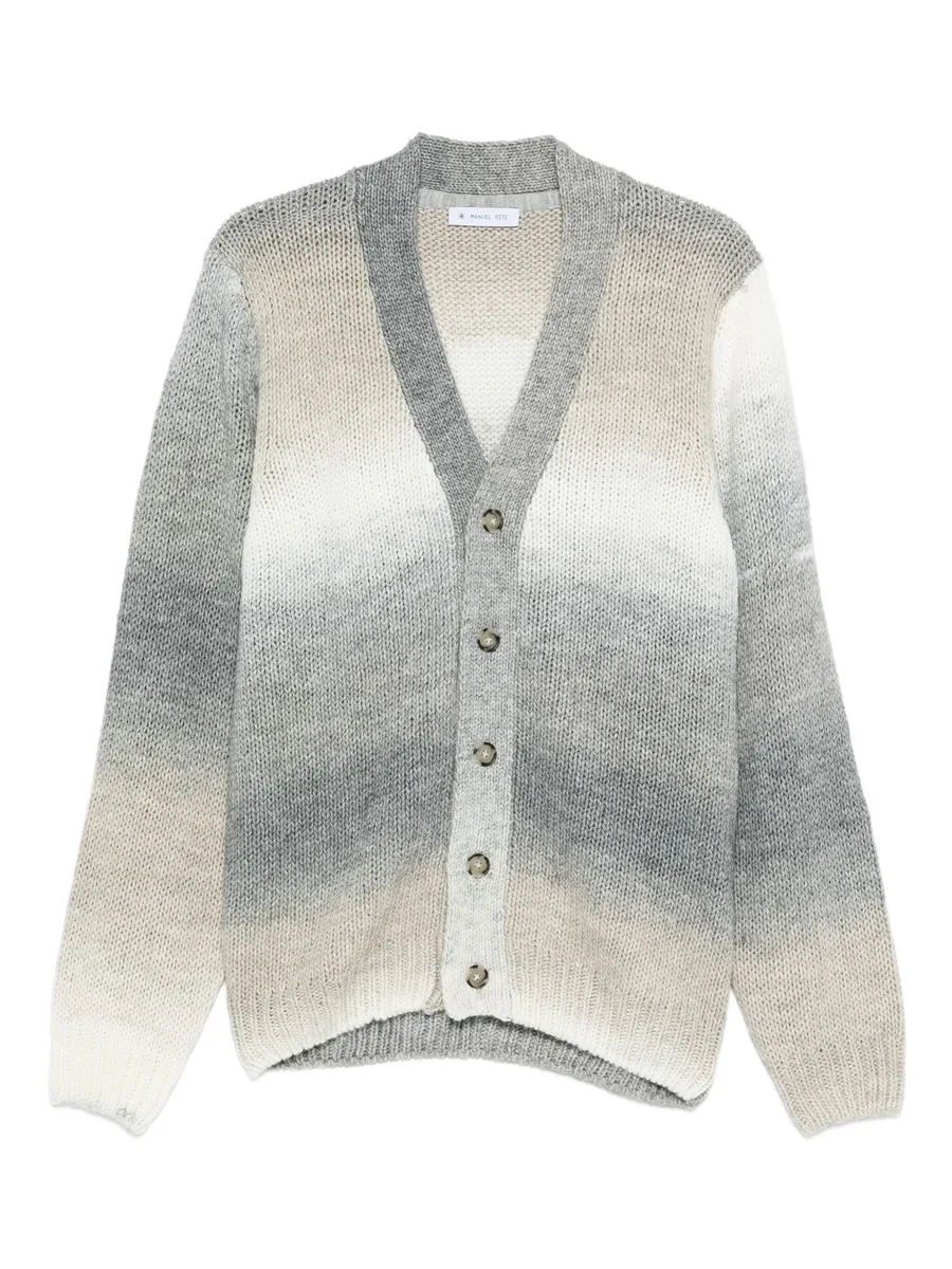 gradient-effect cardigan 1