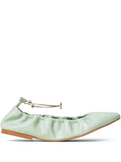 ankle-strap ballet flats
