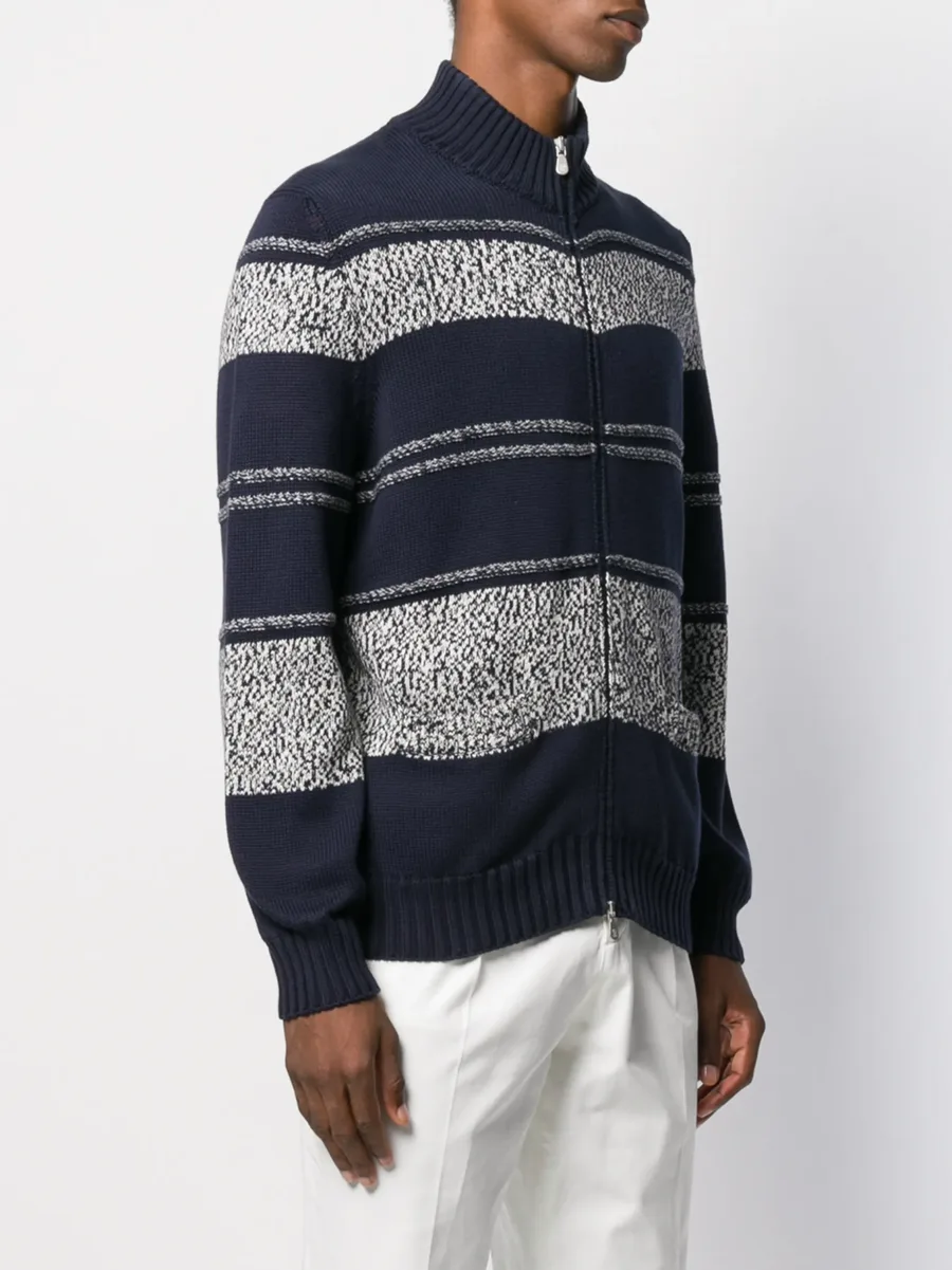 striped pattern cardigan 5