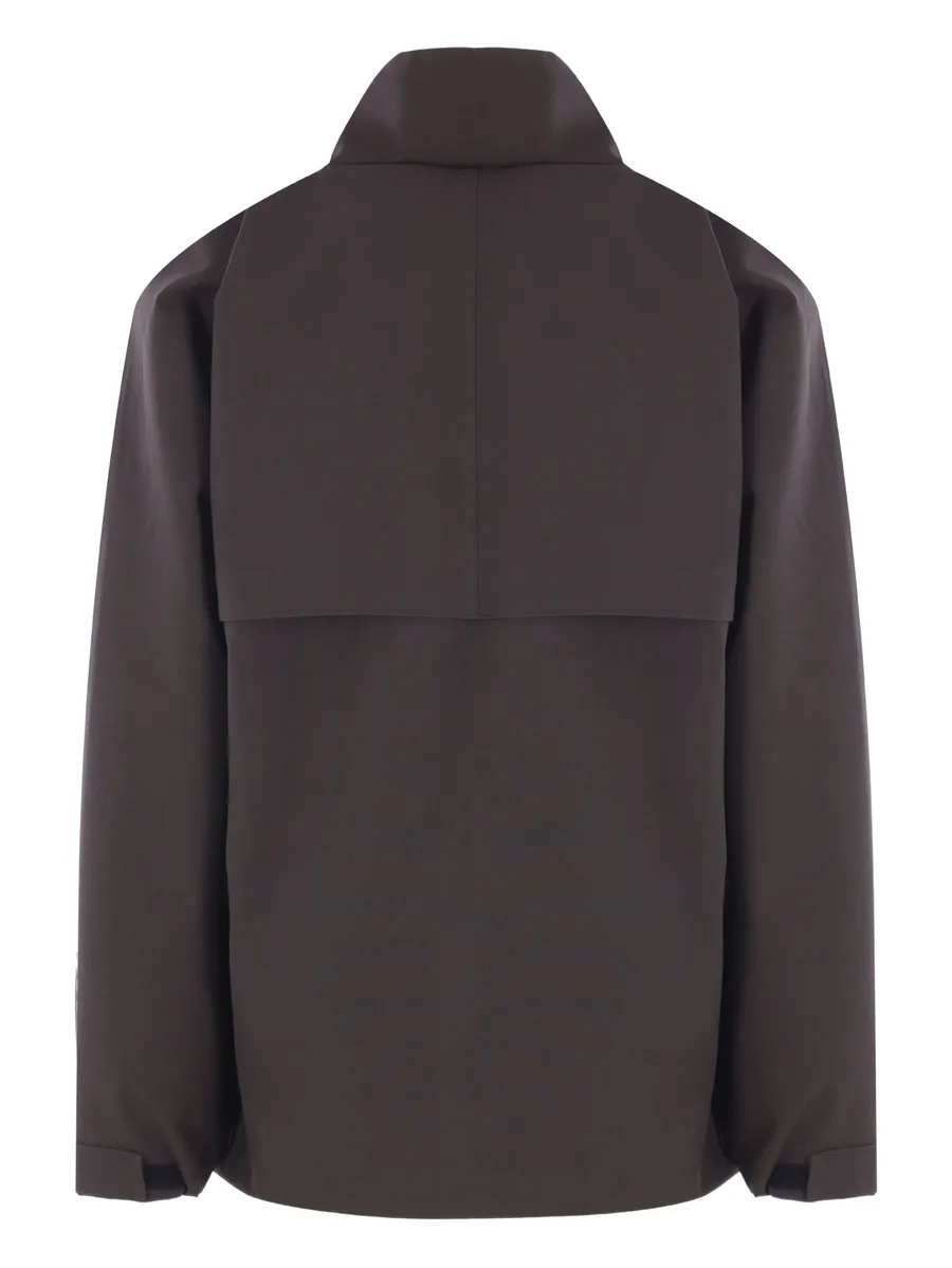 high-collar double-slider zip windbreaker 3