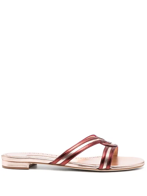 Gasachan leather slides