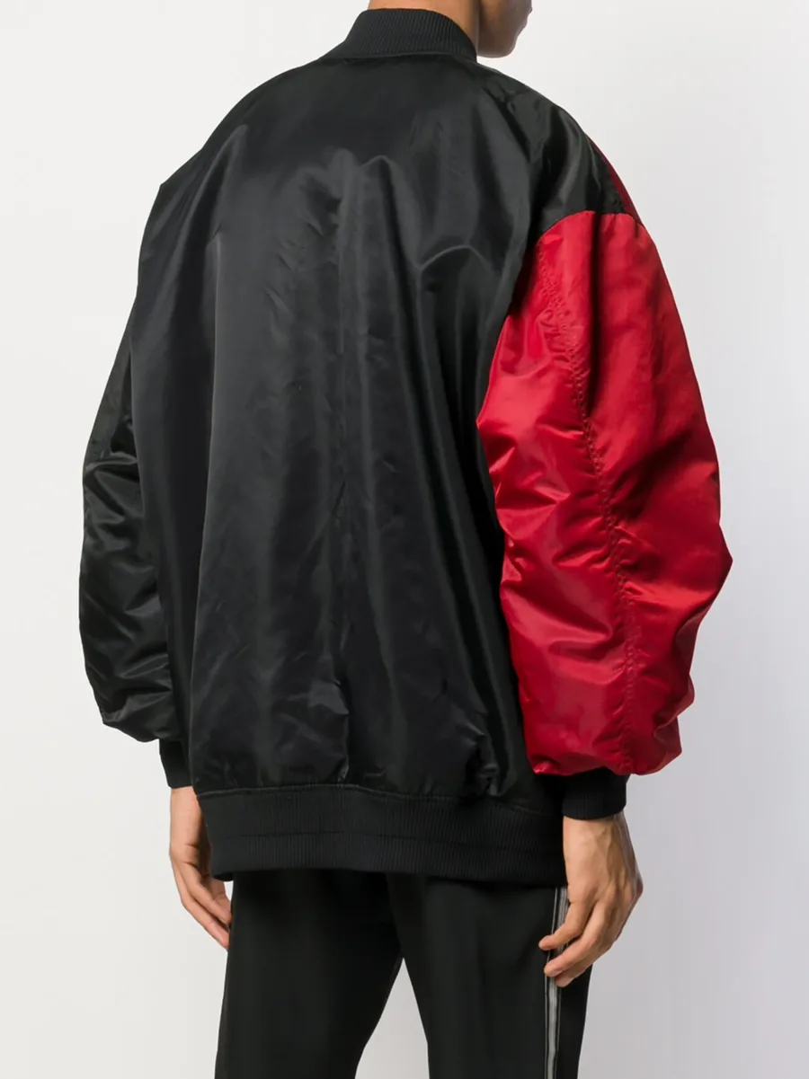 contrasting face bomber jacket 7