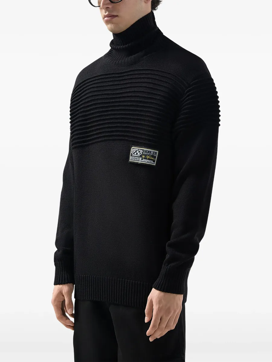 ribbed roll-neck sweater 9
