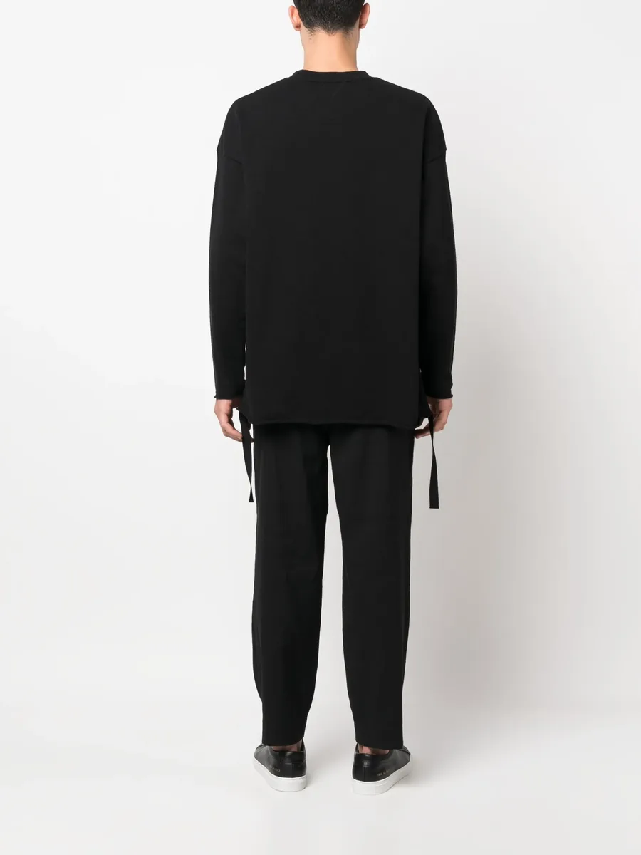 logo-print draped-strap sweatshirt 7