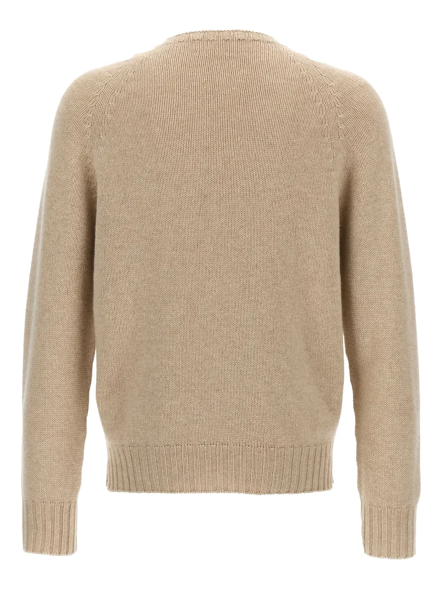 raglan-sleeve wool sweater 3