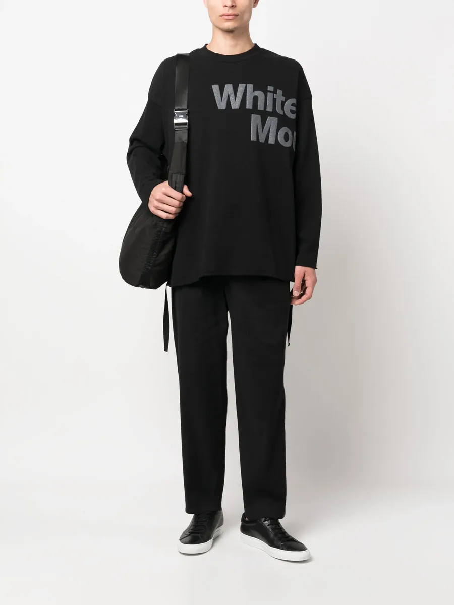 logo-print draped-strap sweatshirt 4