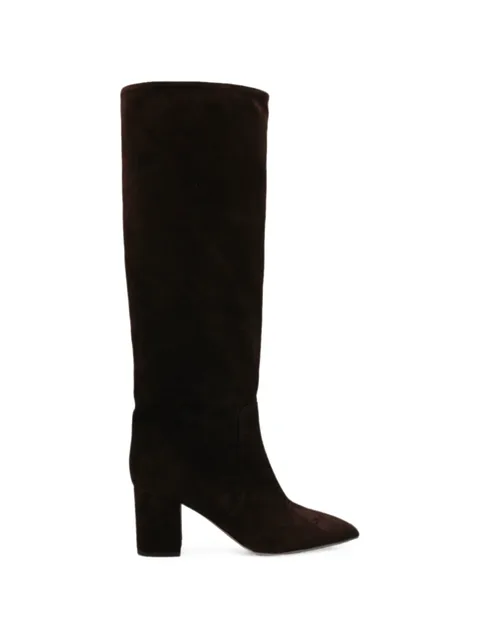 Anja suede pointed-toe boots
