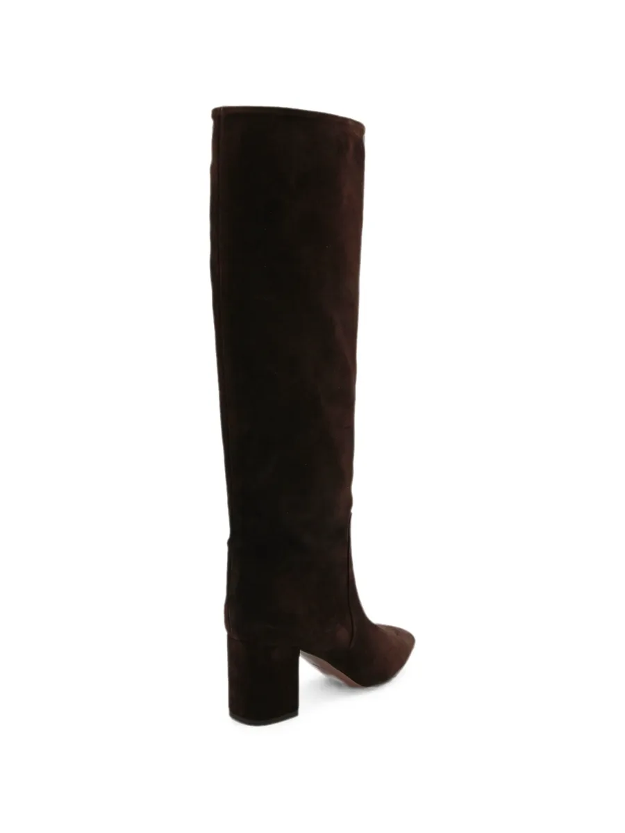 Anja suede pointed-toe boots 5