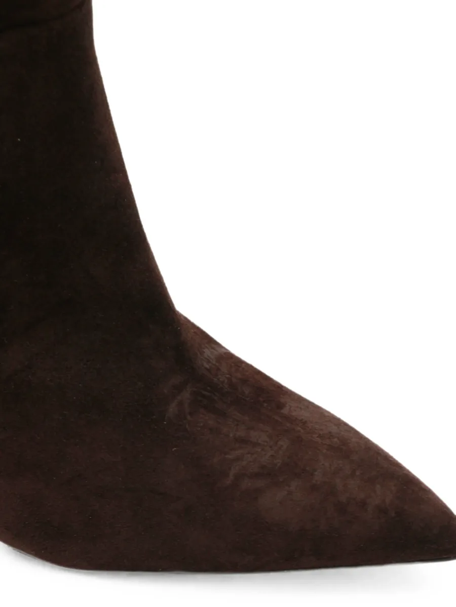 Anja suede pointed-toe boots 8