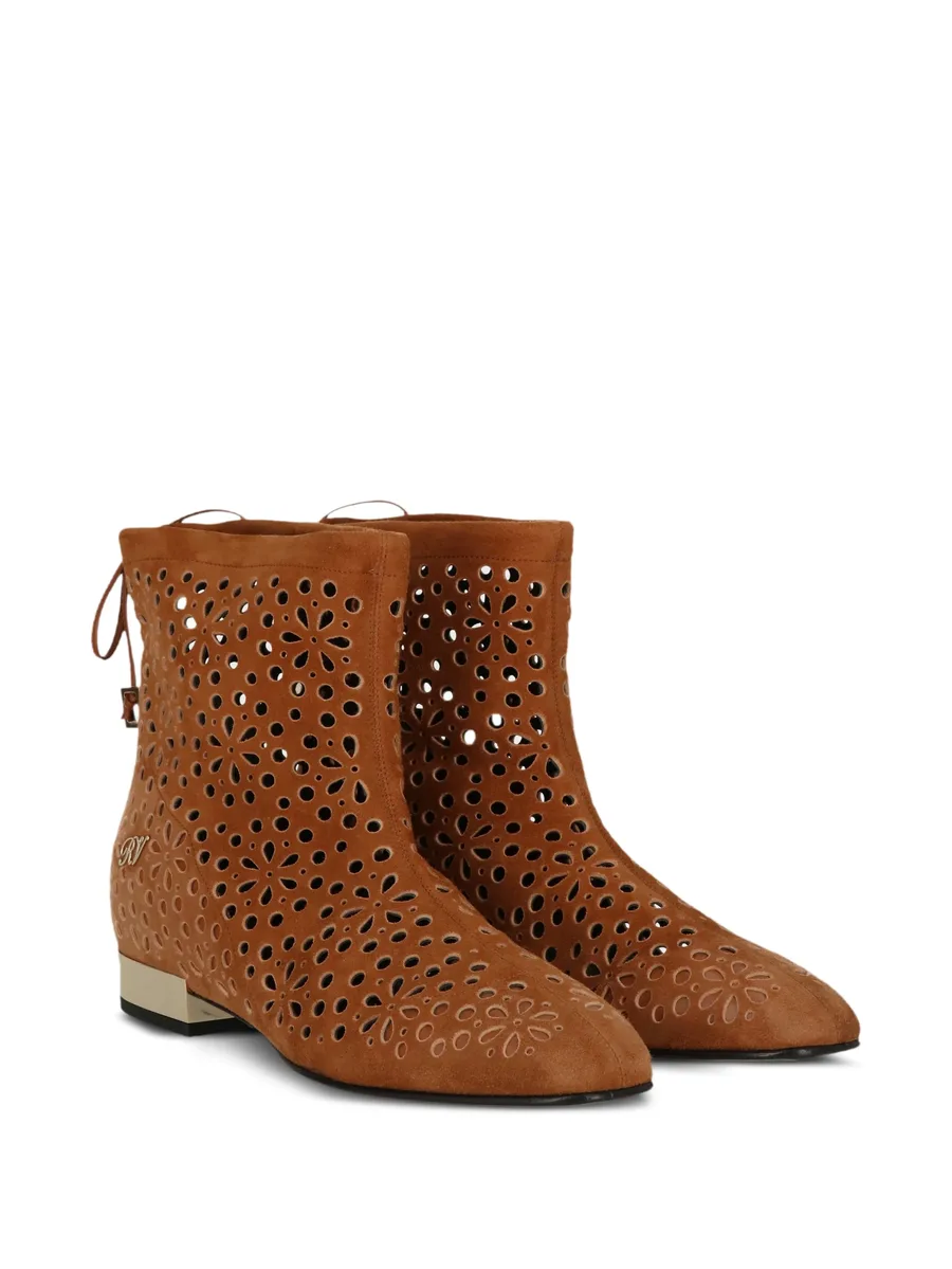 cut-out leather boots 4