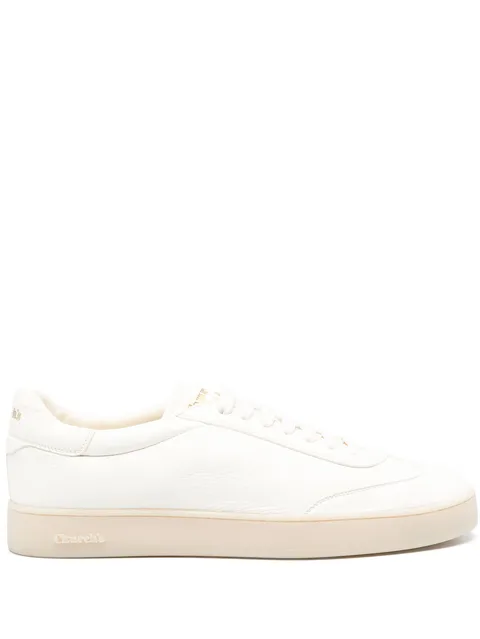 lace-up leather sneakers