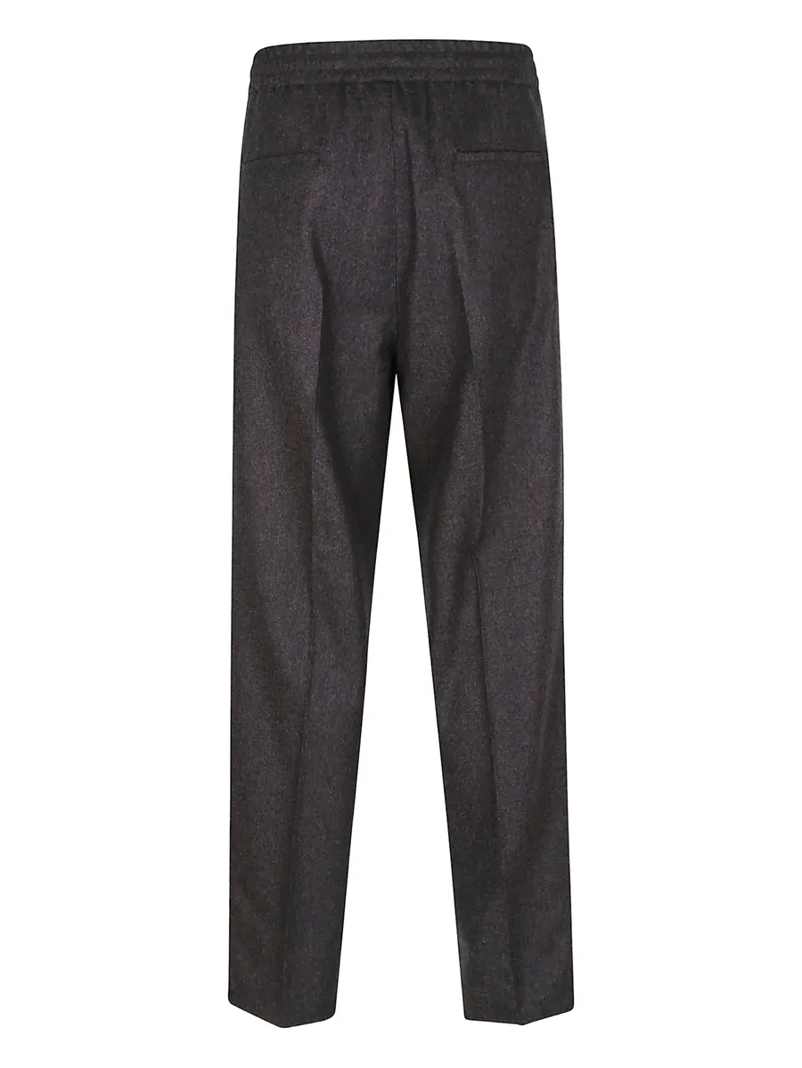 pleated drawstring trousers 3