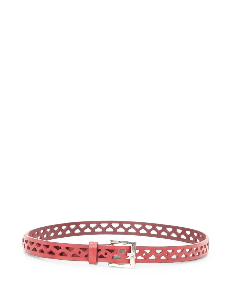 cut-out leather belt 1