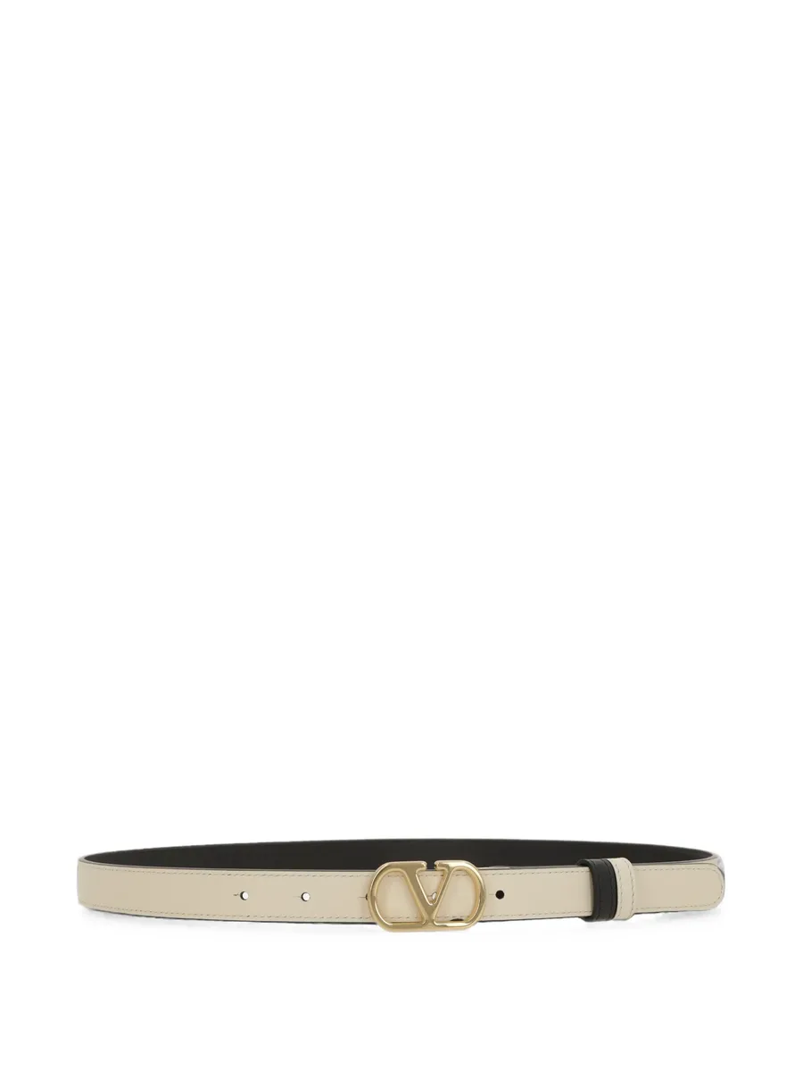 VLogo Signature reversible shiny calfskin belt - 20mm / 1.2 in. 4
