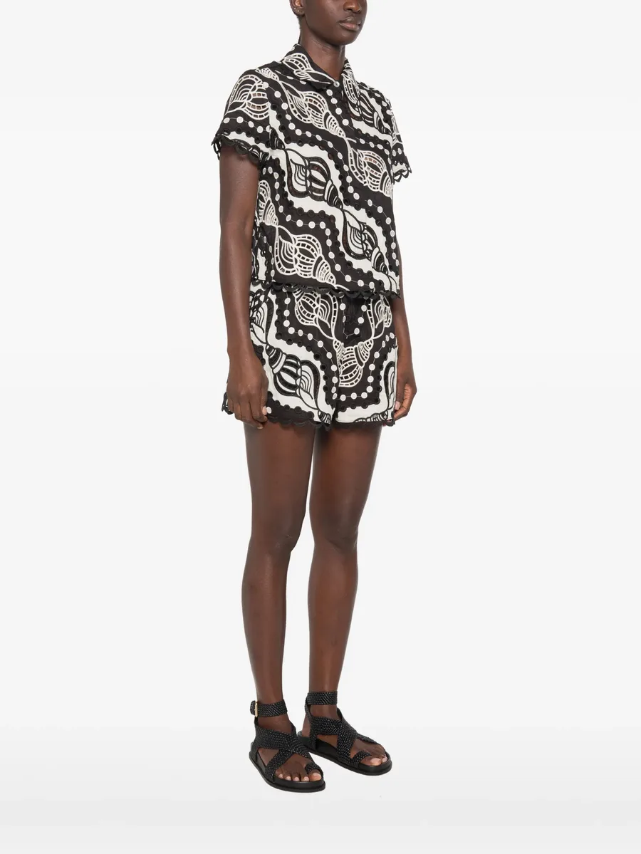 shell-embroidered eyelet shirt 3